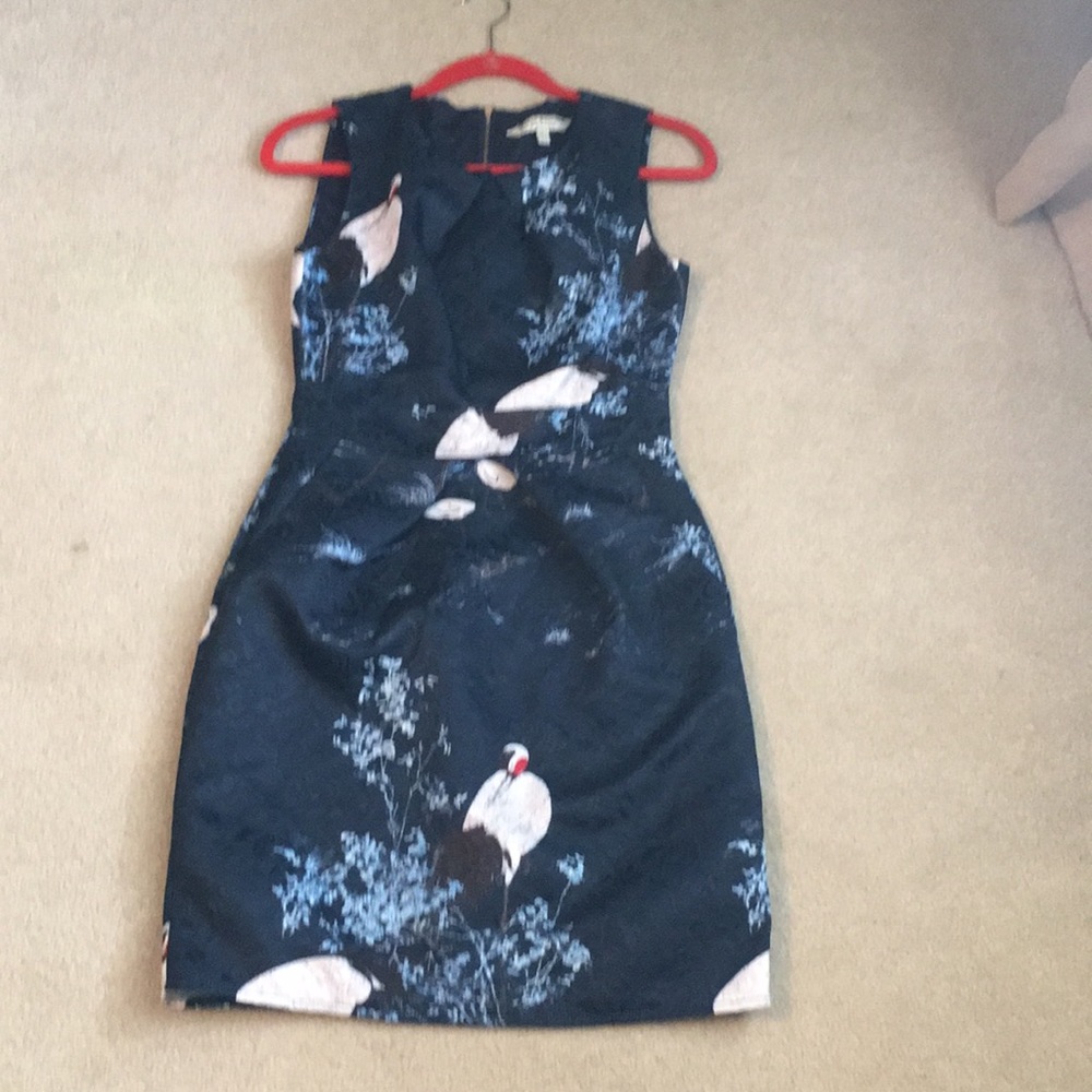 Uttam Boutique petite midi dress with bird print